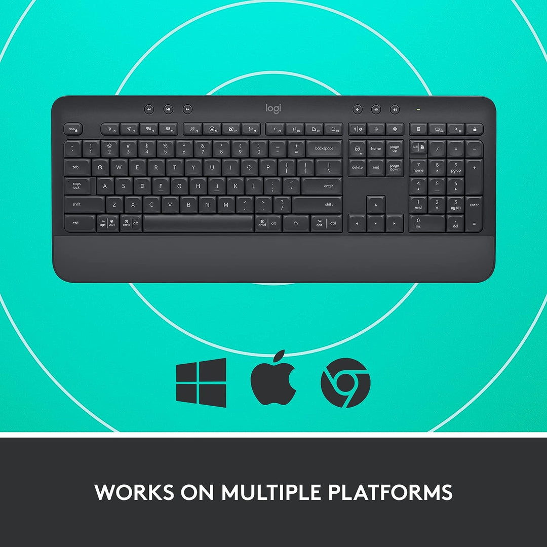 Logitech | K650 Wireless Bluetooth Keyboard - Graphite | 920-010908