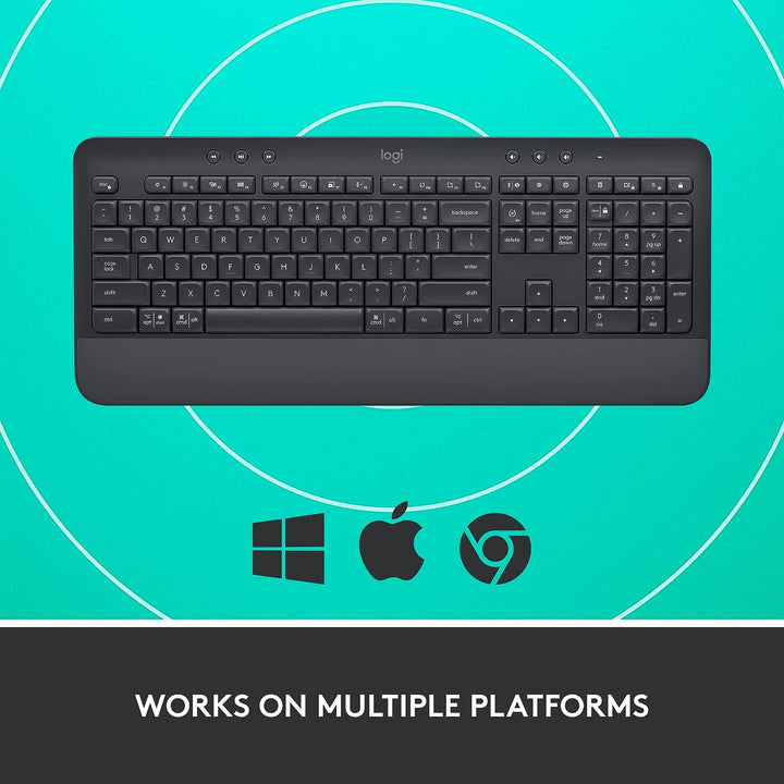 Logitech | K650 Wireless Bluetooth Keyboard - Graphite | 920-010908