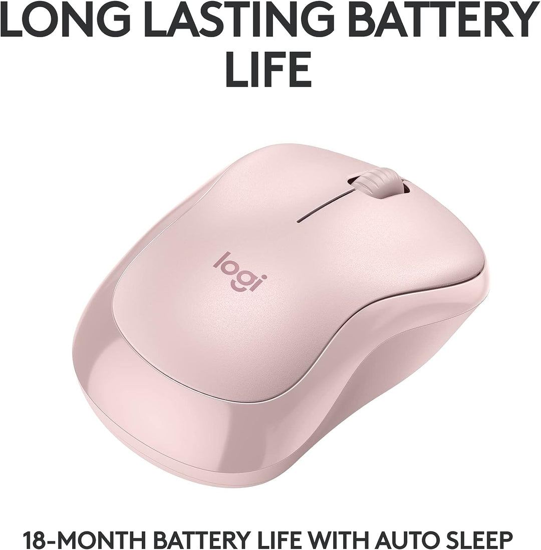 Logitech | M240 Silent Wireless Bluetooth Mouse - Rose | 910-007117