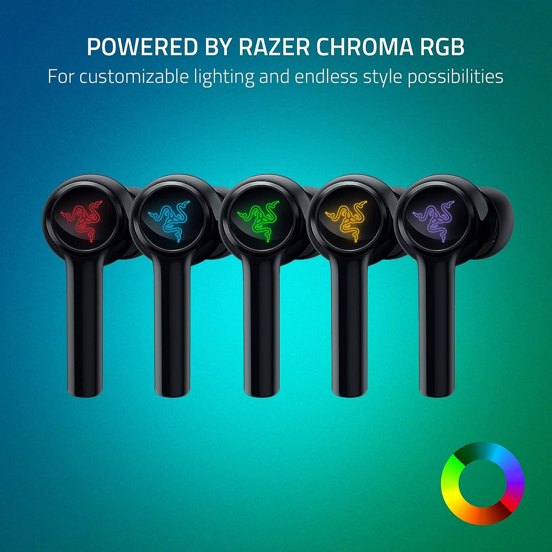 Razer | Hammerhead HyperSpeed In-Ear ANC TW RGB Earbuds - Xbox Licensed - Black | RZ12-03820200-R3U1