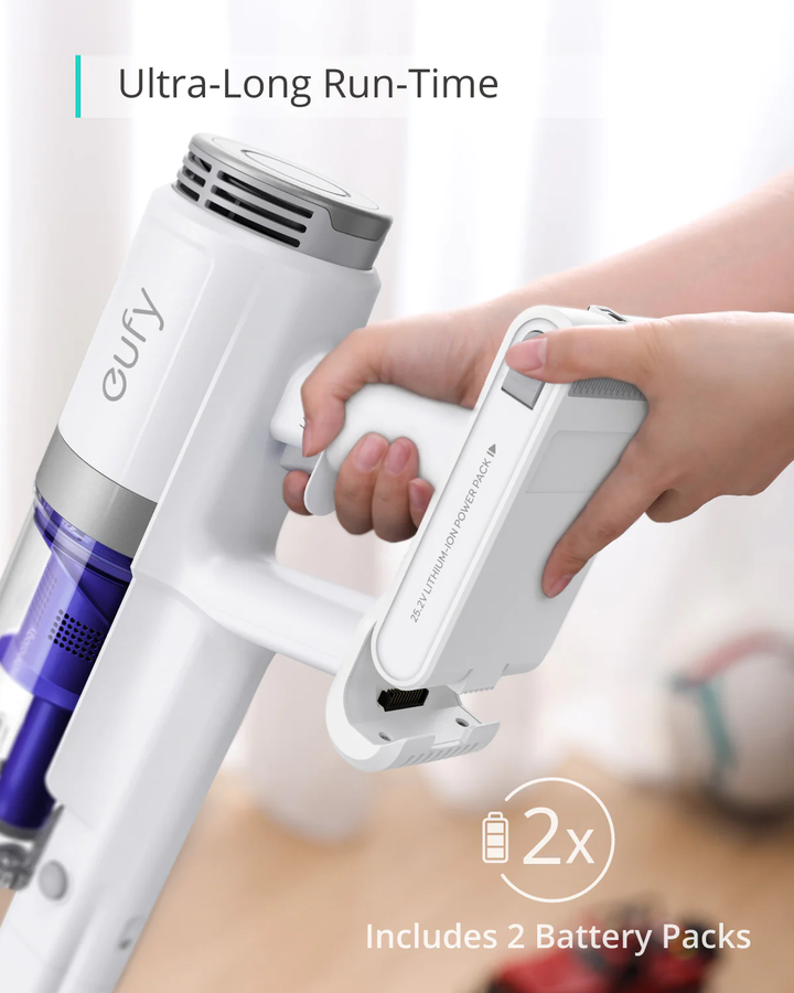 Eufy | HomeVac S11 Infinity - Cordless Stick Vacuum - 2x Battery - White | T2501012