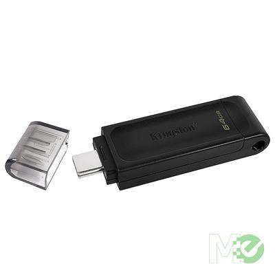 Kingston |  64GB USB-C 3.2 Gen 1 DataTraveler | DT70/64GBCR