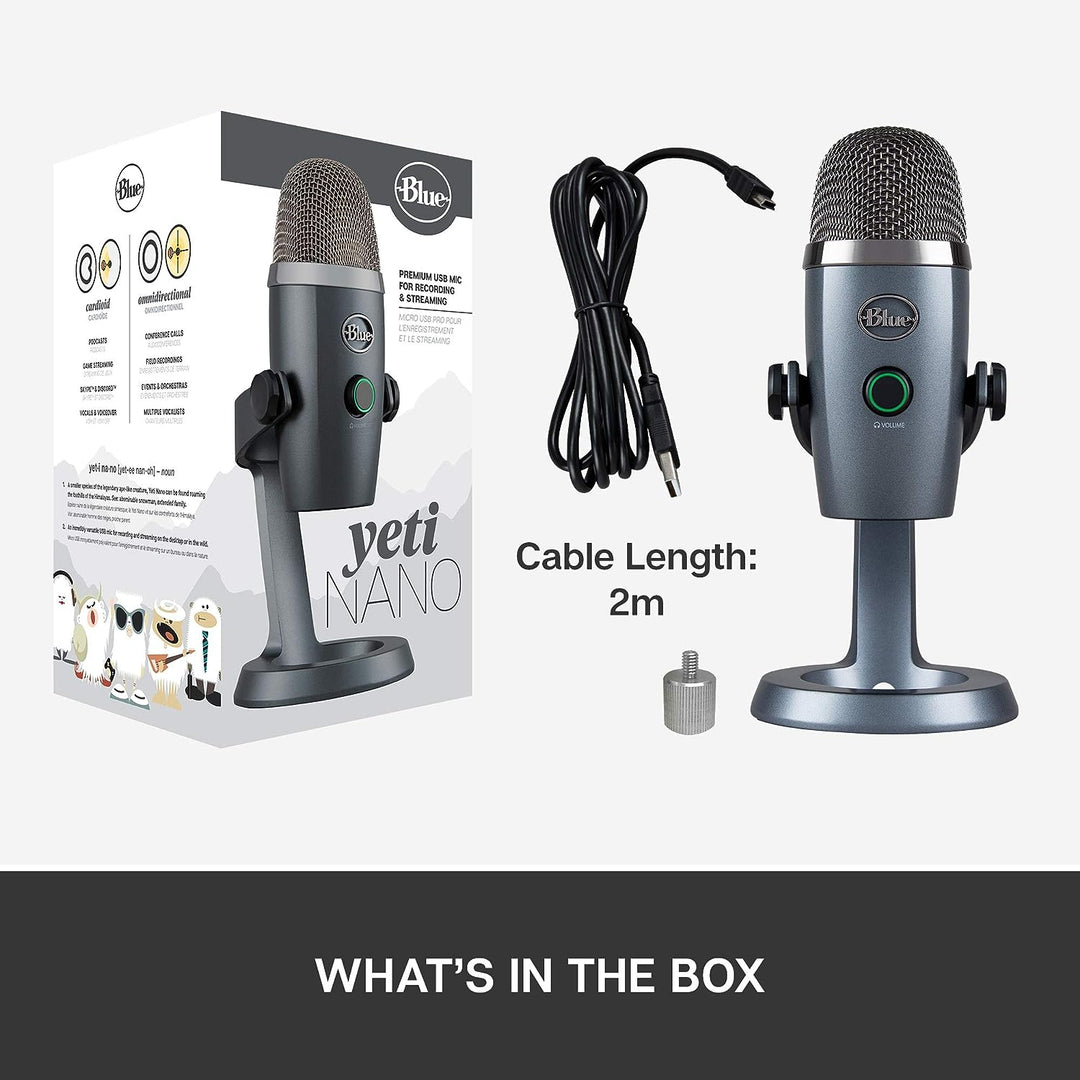 Logitech | Blu Microphone Yeti - Nano-Shadow Grey | 988-000088