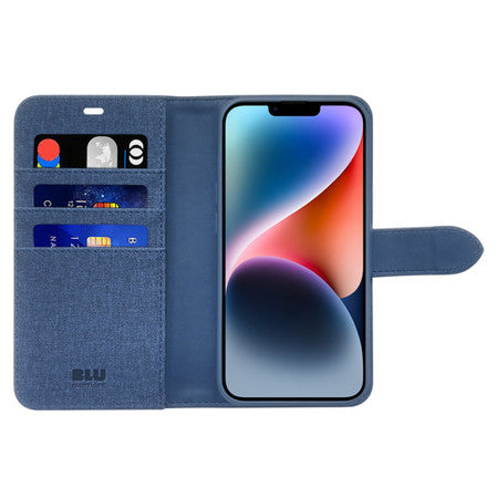 Blu Element | Folio 2 in 1 Wallet Case w/MagSafe iPhone 17e/16e/15/14/13 - Lazuli Blue | 120-7227