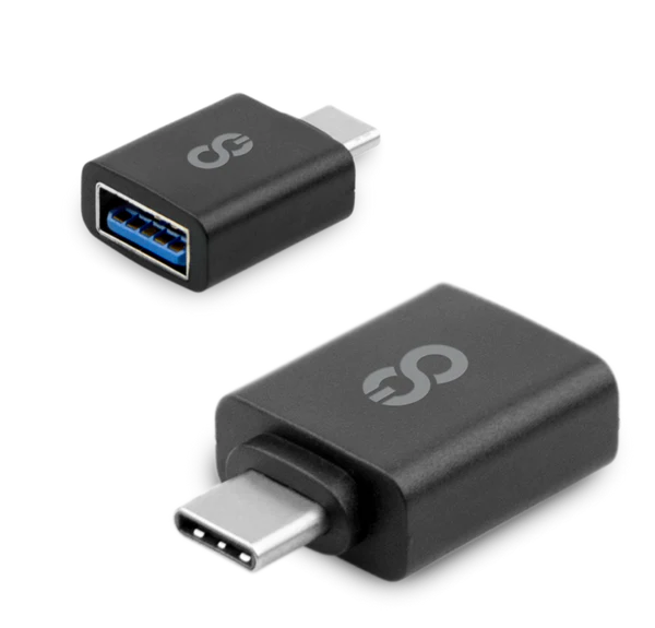 LOGiiX | 2 Pack Adapter Kit USB-A Female to USB-C Male  - Black | LGX-12637