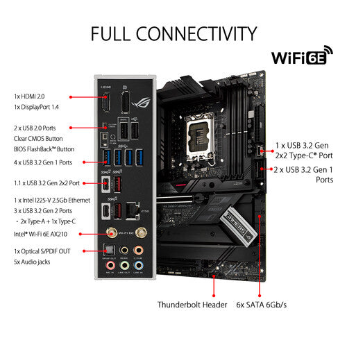 Asus | Motherboard WIFI Z690 S1700 Max.128GB DDR5 ATX Retail | STRIX Z690-F GAMING WIFI