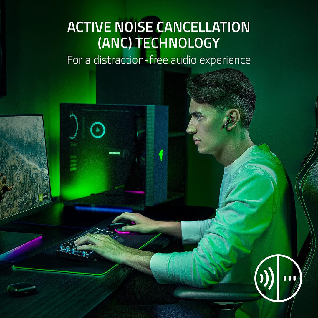 Razer | Hammerhead HyperSpeed In-Ear ANC TW RGB Earbuds - Xbox Licensed - Black | RZ12-03820200-R3U1
