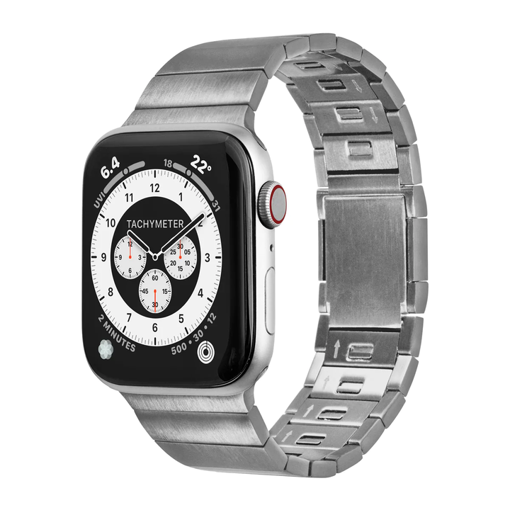 LAUT | Links for Apple Watch 42/44/45/49mm S1-9/SE/Ultra - Silver | L_AWL_L2_SL