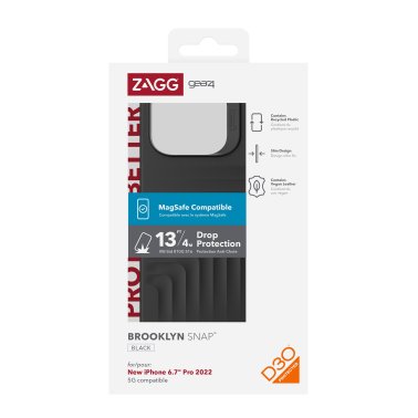 ZAGG GEAR4 | D3O Brooklyn Snap Case iPhone 14 Pro Max - Black | 15-10133