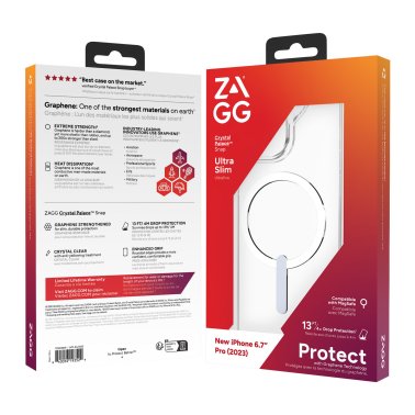 ZAGG GEAR4 | Crystal Palace Snap Case iPhone 15 Pro Max - Clear | 15-11690