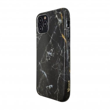 /// Uunique London | Nutrisiti Eco Printed Back Case  iPhone 12 / 12 Pro - Black/Gold (Dark Star Marble) | 15-07623