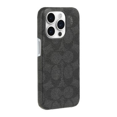 Coach | Slim Wrap Signature C Case iPhone 15 Pro - Charcoal | 15