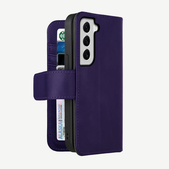 Caseco |  Samsung Galaxy S21 FE (5 cards) Detachable Wallet Case (5th Ave) - Purple |  C3182-11