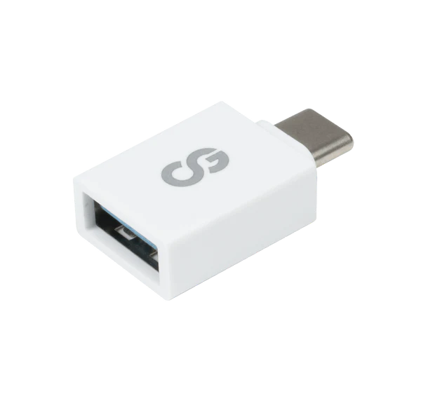 LOGiiX | Adapter USB-C Male to USB-A Female - White | LGX-13664