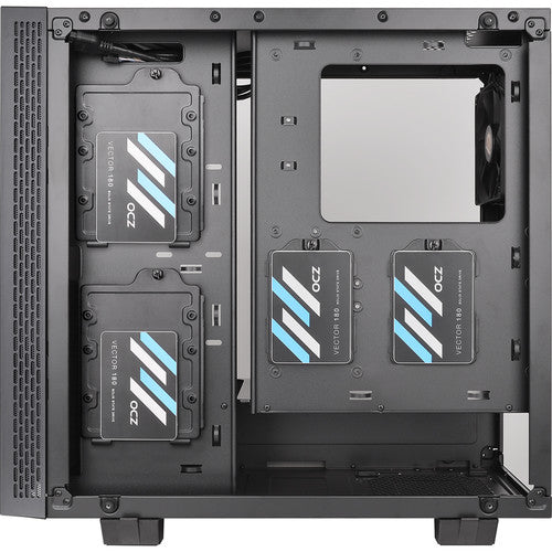 Thermaltake | View 21 Dual Tempered Glass ATX Black Gaming Mid Tower Computer Case | CA-1I3-00M1WN-00