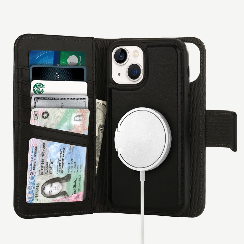 Caseco | 5th Ave MagSafe Wallet Case iPhone 14 / 15 Plus - Black | C31B2-01