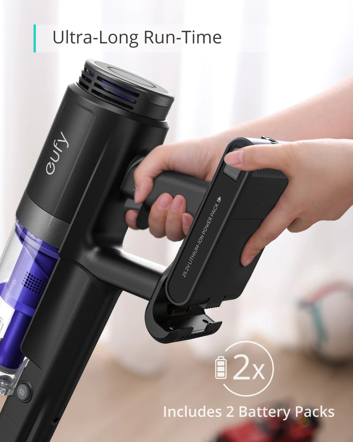 Eufy | HomeVac S11 Infinity - Cordless Stick Vacuum - 2x Battery - Black | T2501112