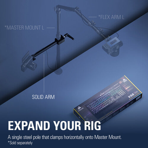 Elgato | Multi Mount System - Accessory - Solid Arm - Auxiliary Holding Arm | 10AAG9901
