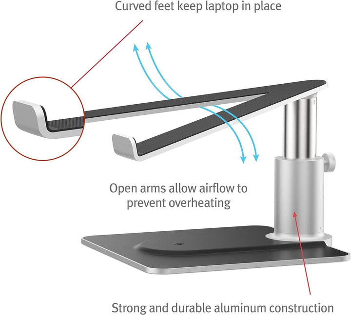 Twelve South | HiRise Pro Stand for MacBook - Silver | TS-12-2211