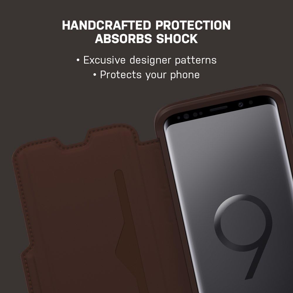 //// Otterbox | Samsung Galaxy S9+ Strada Leather Folio Espresso - Brown | 120-0123