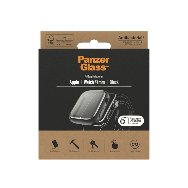 PanzerGlass | Full Body for Apple Watch 41mm S7-9 - Black | P3663CA