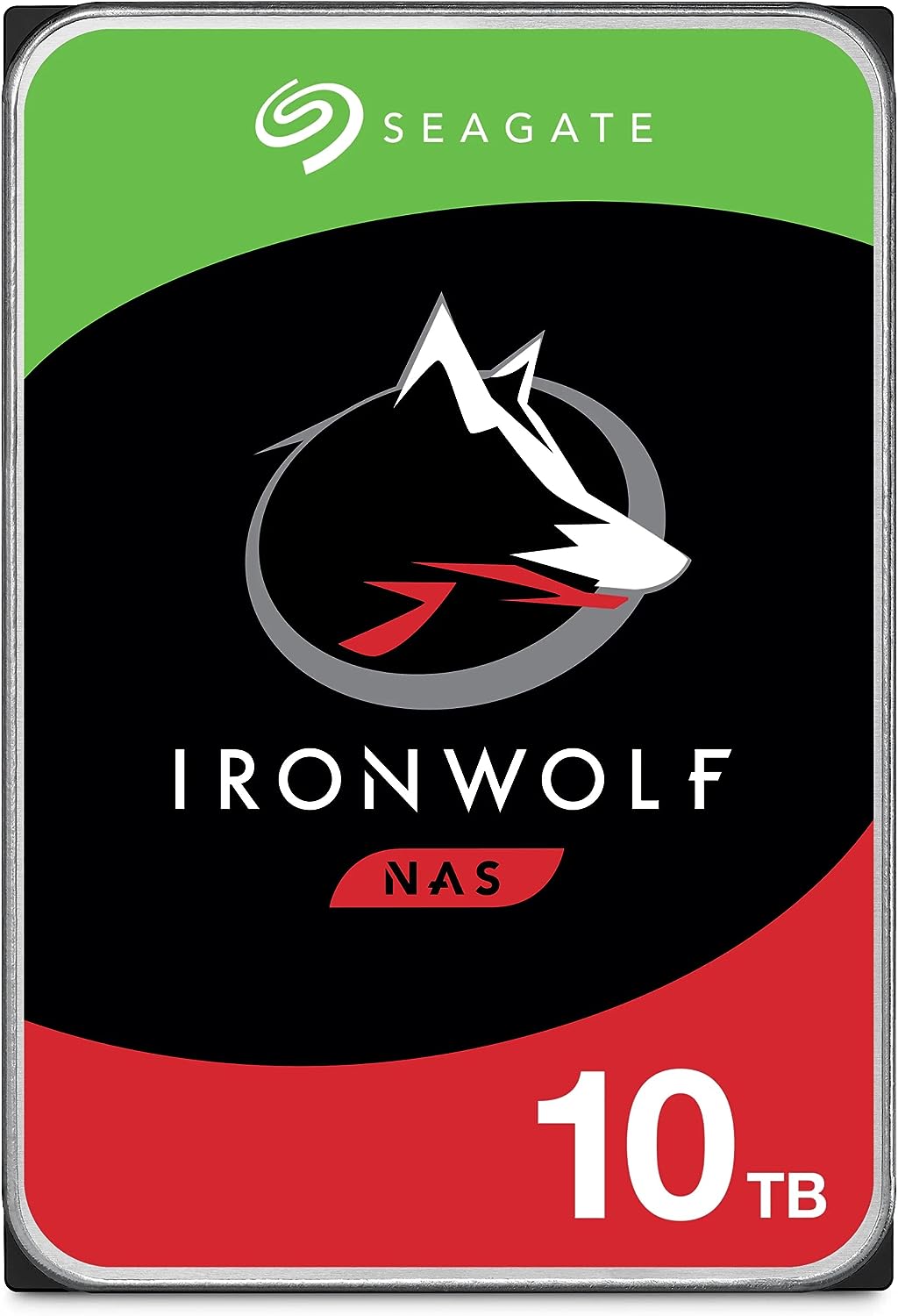 Seagate | 10TB IronWolf 7200 rpm SATA III 3.5" Internal NAS HDD (CMR) | ST10000VN000