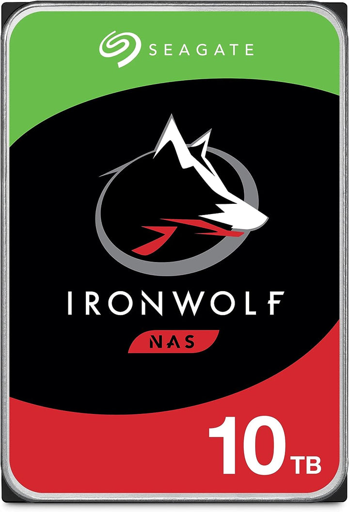 Seagate | 10TB IronWolf 7200 rpm SATA III 3.5" Internal NAS HDD (CMR) | ST10000VN000