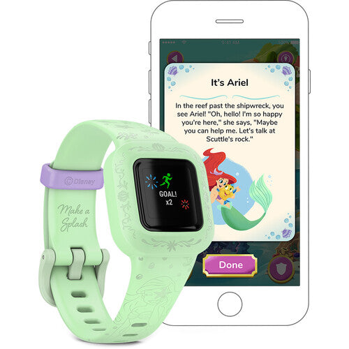Garmin | Vivofit jr 3 Kids Activity Tracker - Disney Princess The Little Mermaid | 010-02441-33