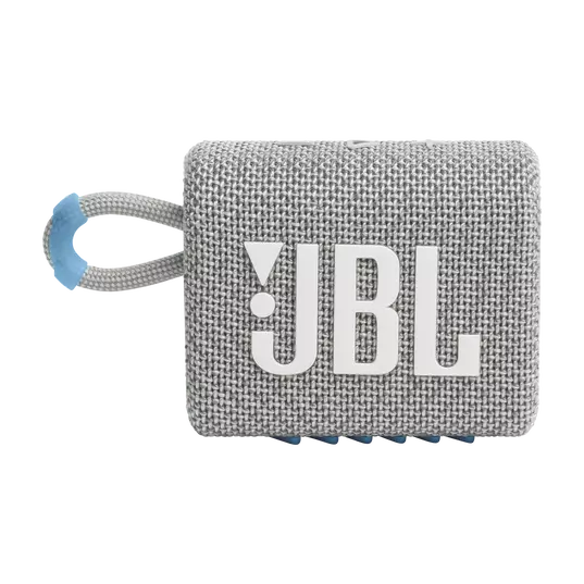 JBL | Go 3 Eco Ultra-portable Waterproof Speaker - White | JBLGO3ECOWHTAM
