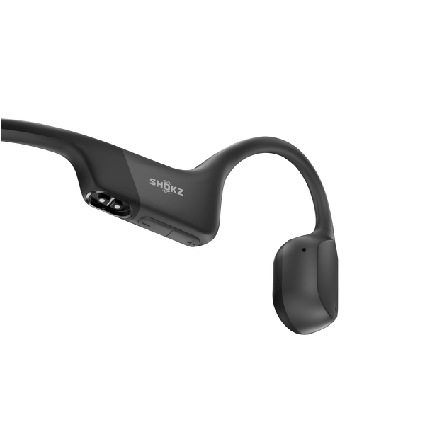 Shokz | OpenRun Bone Conduction Open-Ear Bluetooth Headphones - Black | S803-ST-BK-CA-153