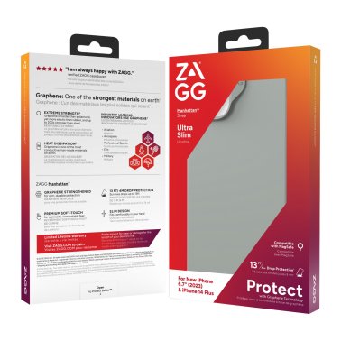 ZAGG GEAR4 | Manhattan Snap Case iPhone 15/14 Plus - Sage | 15-11727