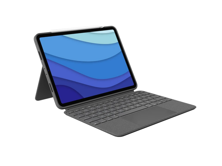 Logitech | Combo Touch Keyboard Case with Trackpad for iPad Pro 11" (4th/3rd/2nd/1st Gen) - Oxford Grey 920-010095
