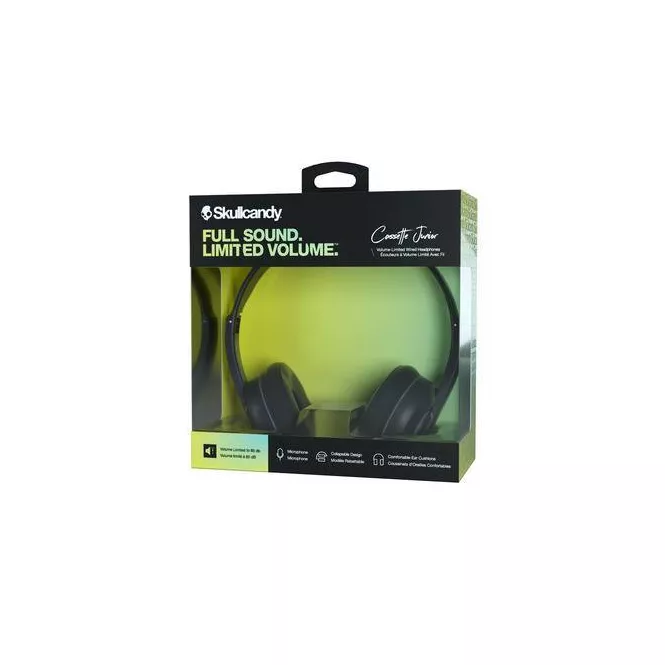 Skullcandy | Cassette Junior On-Ear Wired Headphones  - Black | SKC-S5CSY-N003