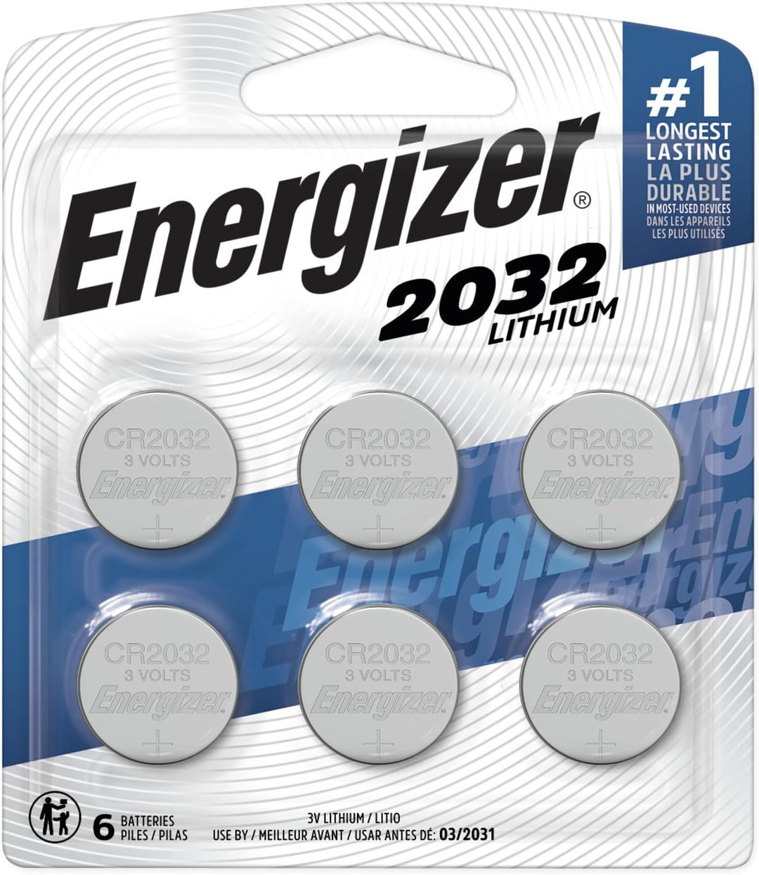 Energizer | 2032 Lithium - Coin Cell Batteries 6 Pack | 2032BP-6