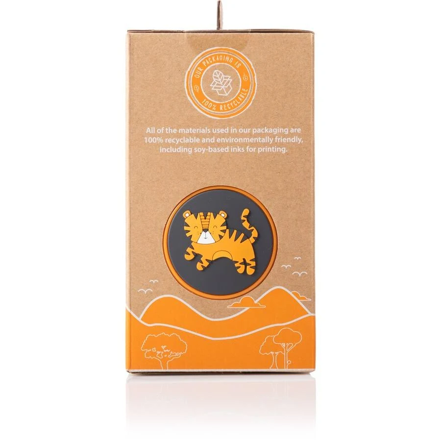 Planet Buddies | Kids Furry Wired Headphones - Orange/Black (Tiger) 52523