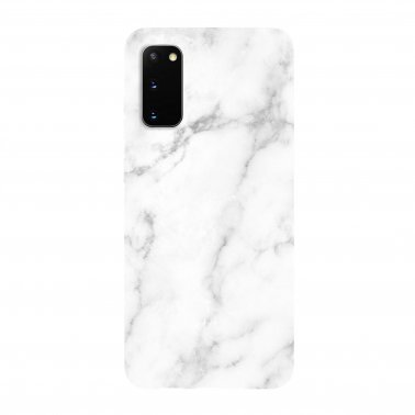 Samsung | Galaxy S20 Uunique White/Gold (White Marble) Nutrisiti Eco Printed Marble Back Case 15-06644