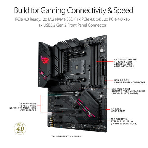 Asus | Motherboard ROG AMD AM4 128GB ATX STRIX B550-F GAMI WIFI II