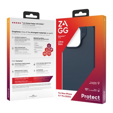 ZAGG GEAR4 | Manhattan Snap Case iPhone 15 Pro - Navy | 15-11659