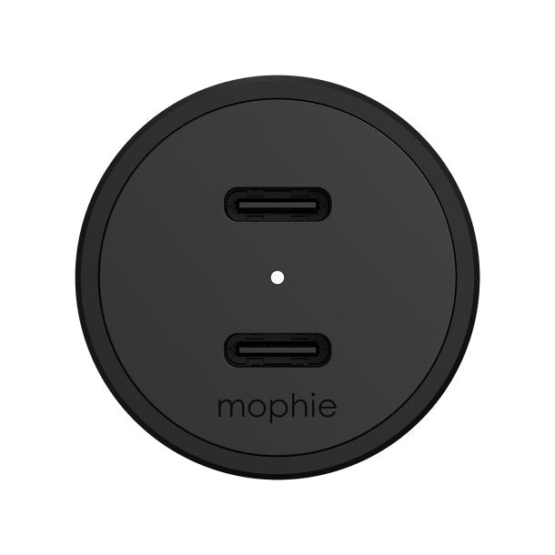 //// Mophie | 60w Dual USB-C Car Charger - Black | 15-11429
