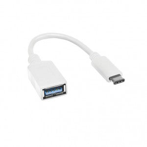 LOGiiX | USB-C to USB-A (female) Adapter for MacBook - White | LGX-11922