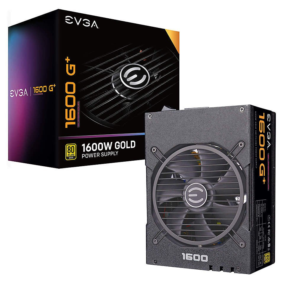 EVGA | Power Supply SuperNova G+ 1600W ATX 80+ Gold Fully Modular | 220-GP-1600-X