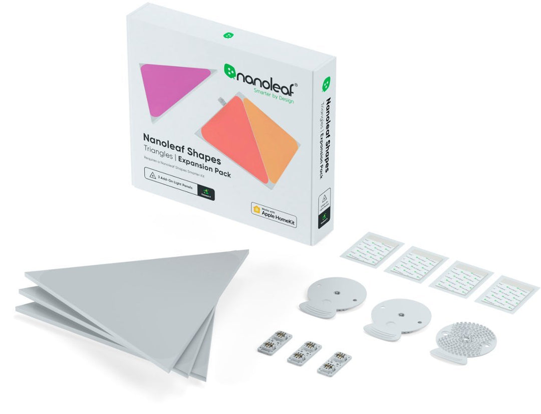 Nanoleaf | Shapes - Triangles - Expansion Pack - 3 Panels | NL47-0001TW-3PK