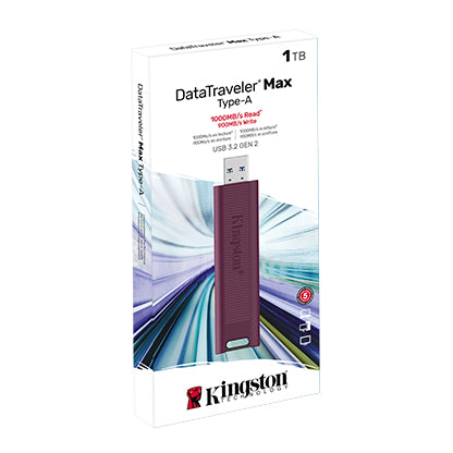 Kingston | 1TB DataTraveler Max 1000R/900W USB-A Gen2 | DTMAXA/1TBCR