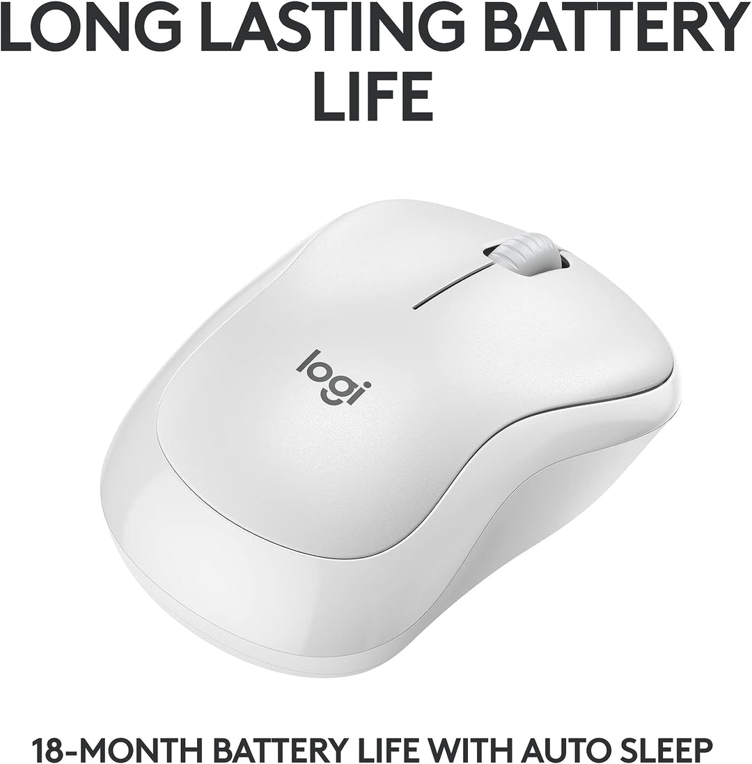 Logitech | M240 Silent Wireless Bluetooth Mouse - Off-White | 910-007116