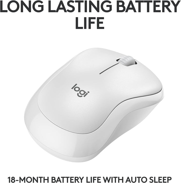 Logitech | M240 Silent Wireless Bluetooth Mouse - Off-White | 910-007116