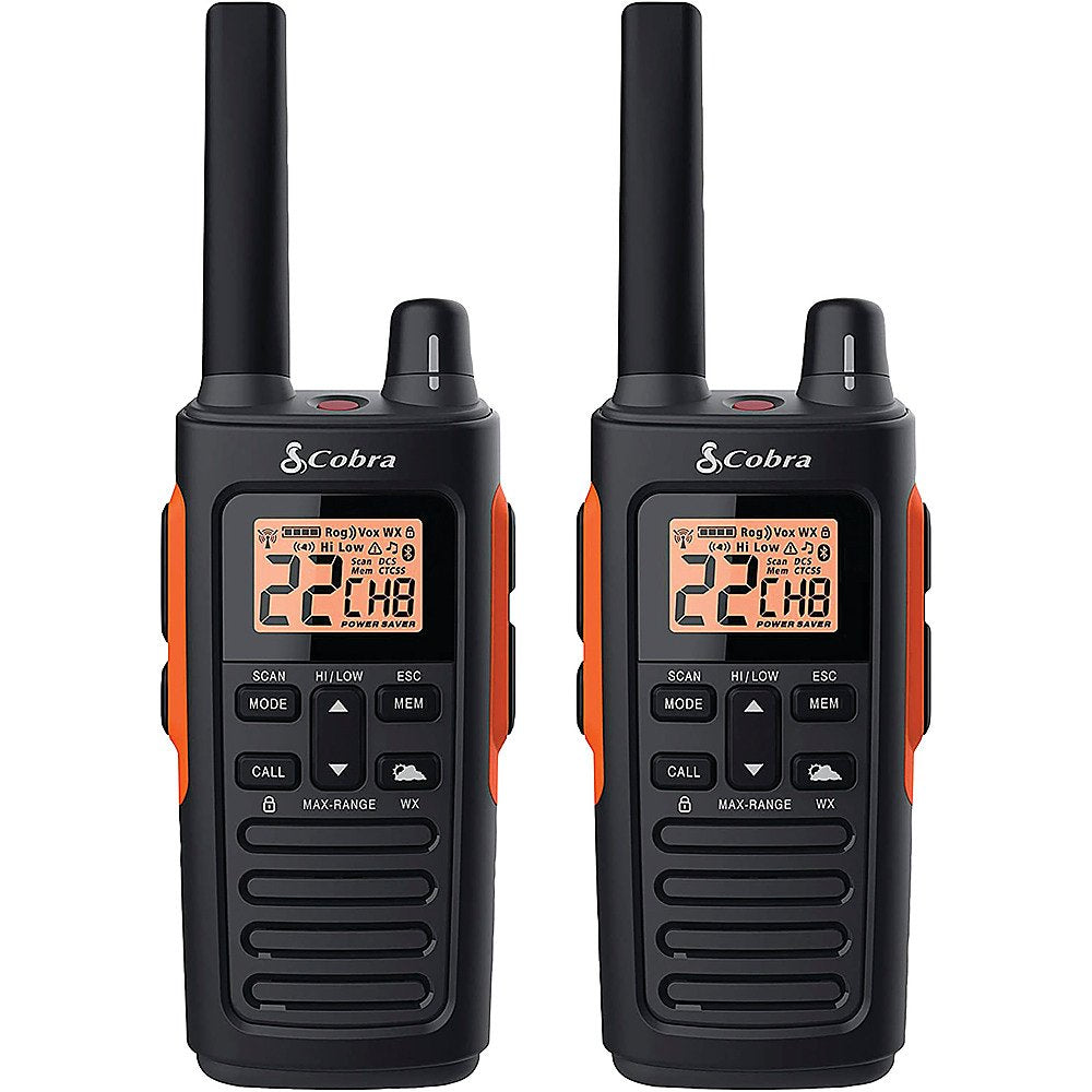 Cobra | Walkie Talkie 38 Mile (61KM) Radio Rugged Waterproof & Dustproof - 2PK | RX680