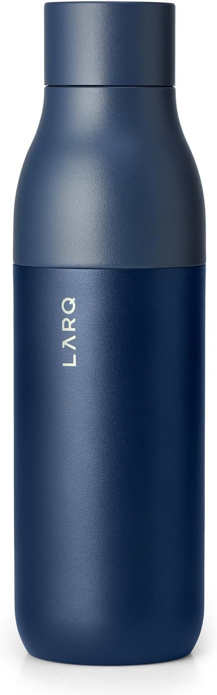 Larq | Twist Top 740ml (25 oz.) Insulated Stainless Steel Water Bottle - Monaco Blue | BNDMB074A