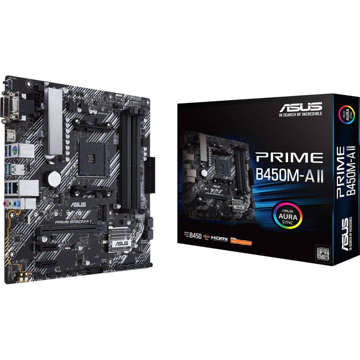 Asus | MB AMD B450 AM4 128GB DDR4 mATX RGB AuraSync | PRIME B450M-A II