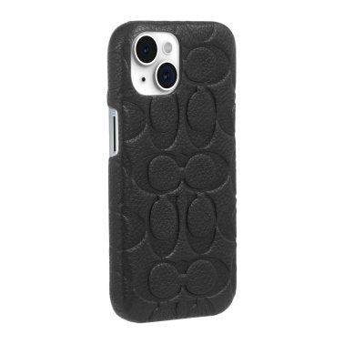 Coach | Leather Slim Wrap Signature C Case iPhone 17e/16e/15/14/13 - Black Emboss | 15-12438