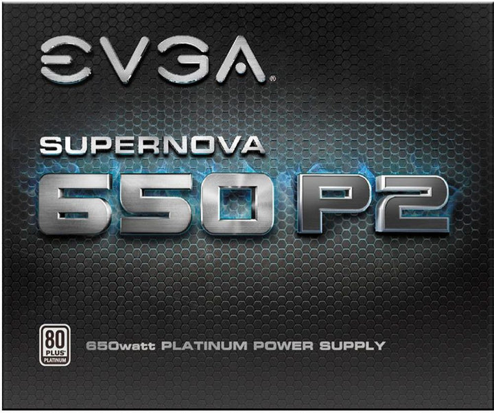 EVGA | Power Supply Super NOVA 650 P2 Platinum 650W with Free Power on Self Tester PSU |  220-P2-0650-X1